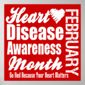 maand Rode hartziekte Poster (Voorkant)
