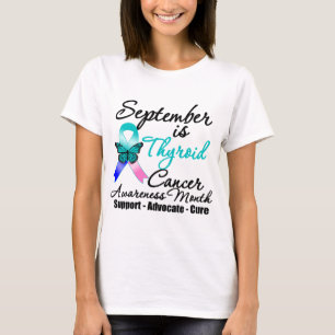 maand september Thyroid Cancer AWARENESS T-shirt