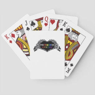 Maand skelet hart handen LGBTQIA creatieve stijl Pokerkaarten
