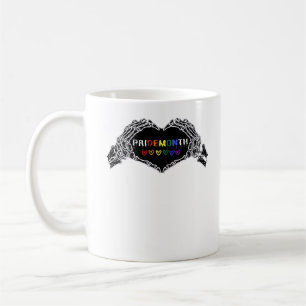Maand Skelet Hart Handen LGBTQIA Koffiemok