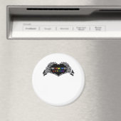 Maand Skelet Hart Handen LGBTQIA Magneet (Insitu (Vaatwasser))