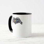 Maand Skelet Hart Handen LGBTQIA Mok (Voorkant links)