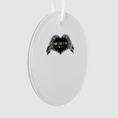 Maand Skelet Hart Handen LGBTQIA Ornament (voorkant)