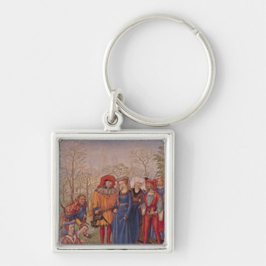 Maand van april sleutelhanger (Voorkant)