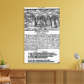 Maand van april, van 'The Shepheardes Calender' Canvas Afdruk (Insitu (Woonkamer))