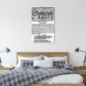 Maand van april, van 'The Shepheardes Calender' Canvas Afdruk (Insitu (Slaapkamer))