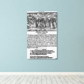 Maand van april, van 'The Shepheardes Calender' Canvas Afdruk (Insitu (Houten vloer))