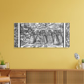 Maand van april, van 'The Shepheardes Calender' Canvas Afdruk (Insitu (Woonkamer))