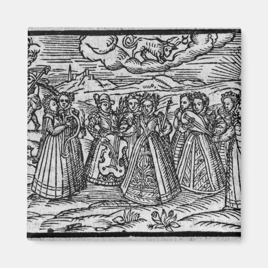 Maand van april, van 'The Shepheardes Calender' Magneet (Voorkant)
