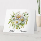 Maand van april Verjaardag Kaart (Voorkant)