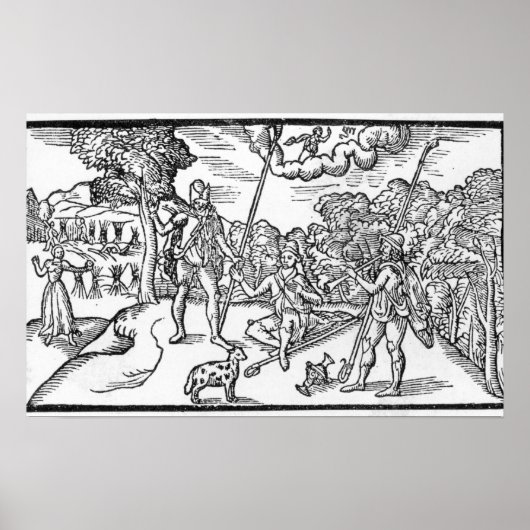 Maand van augustus uit 'The Shepheardes' Poster (Voorkant)