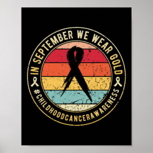 maand van bewustmaking van kinderkanker in septemb poster