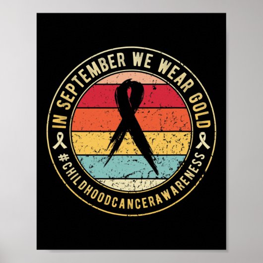 maand van bewustmaking van kinderkanker in septemb poster (Voorkant)