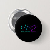 Maand van bewustwording preventie zelfdoding Puntk Ronde Button 5,7 Cm (Voorkant /achterkant)