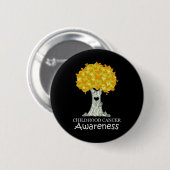 Maand van bewustwording van kanker bij kinderen Ge Ronde Button 5,7 Cm (Voorkant /achterkant)