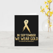 maand van bewustwording van kinderkanker in septem kaart (Gele Bloem)