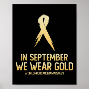 maand van bewustwording van kinderkanker in septem poster