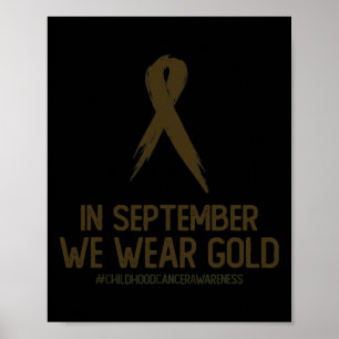 maand van bewustwording van kinderkanker in septem poster
