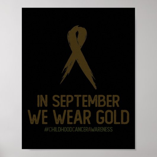 maand van bewustwording van kinderkanker in septem poster (Voorkant)