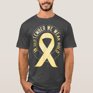 maand van bewustwording van kinderkanker in septem t-shirt
