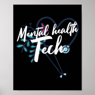 Maand van bewustwording van psychische gezondheid poster