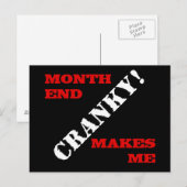 Maand van boekhoud en financiën Eind Goedkeuring S Briefkaart (Voorkant / Achterkant)