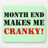 Maand van boekhoud en financiën Eind Goedkeuring S Muismat (Voorkant)