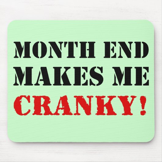 Maand van boekhoud en financiën Eind Goedkeuring S Muismat (Voorkant)