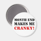 Maand van boekhoud en financiën Eind Goedkeuringss Magneet (Voorkant / Achterkant)