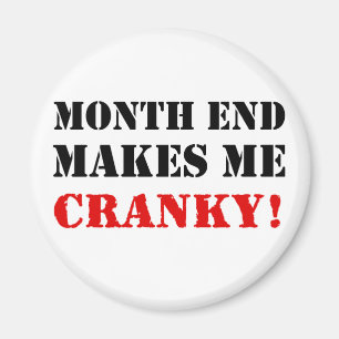 Maand van boekhoud en financiën Eind Goedkeuringss Magneet