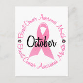 Maand van borstkanker briefkaart (Voorkant)