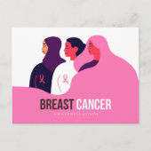 Maand van borstkanker briefkaart (Voorkant)