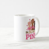 Maand van borstkanker in oktober Draag we P Koffiemok (Voorkant rechts)