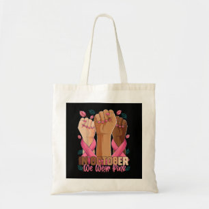 Maand van borstkanker in oktober Draag we P Tote Bag