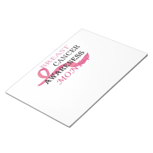 Maand van borstkanker notitieblok (Schuin)