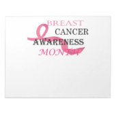 Maand van borstkanker notitieblok (Voorkant)