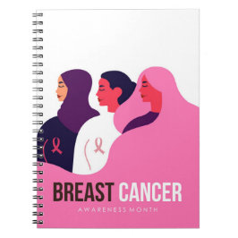 Maand van borstkanker notitieboek