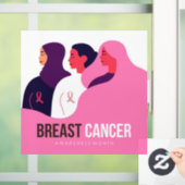 Maand van borstkanker raamsticker (Huis)