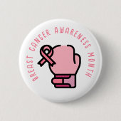 Maand van borstkanker ronde button 5,7 cm (Voorkant)