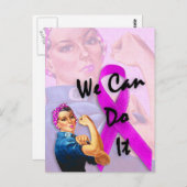 Maand van borstkanker, Rosie de Riveter Briefkaart (Voorkant / Achterkant)