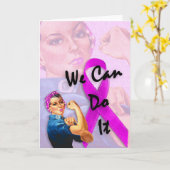 Maand van borstkanker, Rosie de Riveter Kaart (Gele Bloem)