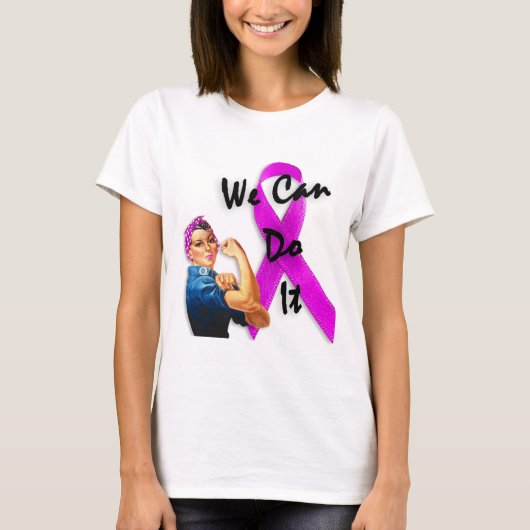 Maand van borstkanker, Rosie de Riveter T-shirt (Voorkant)