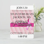 Maand van borstkanker - Roze Kaart (Staand voorkant)