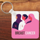 Maand van borstkanker sleutelhanger (Voorkant)