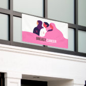 Maand van borstkanker spandoek (Buitenkant Gebouw)