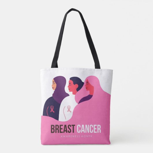 Maand van borstkanker tote bag (Achterkant)