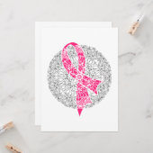 Maand van borstkanker Vrouwenoncologie Kaart (Voorkant / Achterkant in situ)