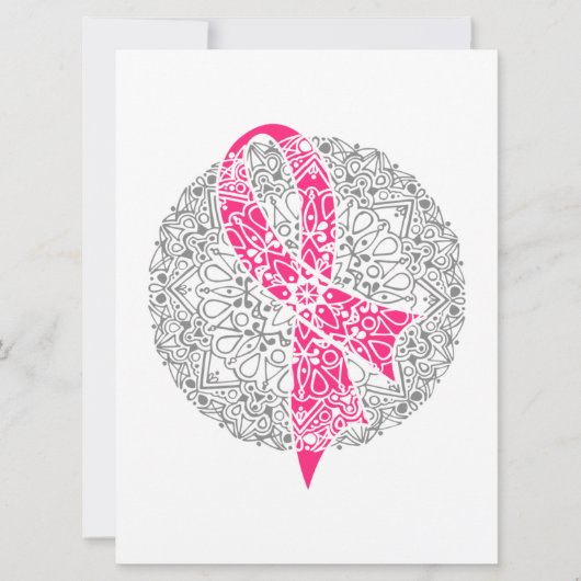 Maand van borstkanker Vrouwenoncologie Kaart (Voorkant)