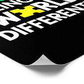 Maand van de Autisme Acceptatie Ondersteuning om d Poster (Hoek)