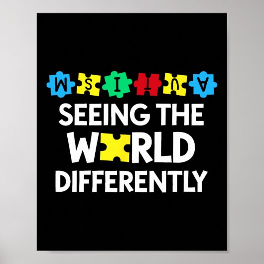 Maand van de Autisme Acceptatie Ondersteuning om d Poster (Voorkant)